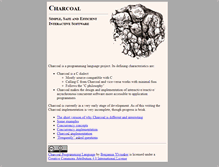 Tablet Screenshot of charcoal-lang.org